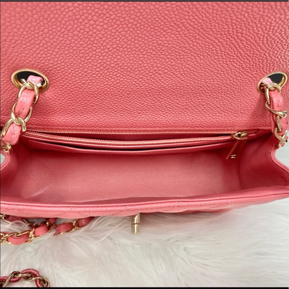🎀 SOLD - CHANEL Caviar Leather Mini Rectangular Flap Bag - Picture 11 of 16